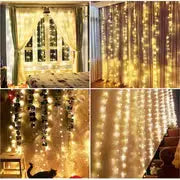 LED Fairy lights Curtain 10x10 ft Aesthetic Vibes