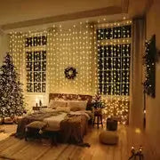 LED Fairy lights Curtain 10x10 ft Aesthetic Vibes