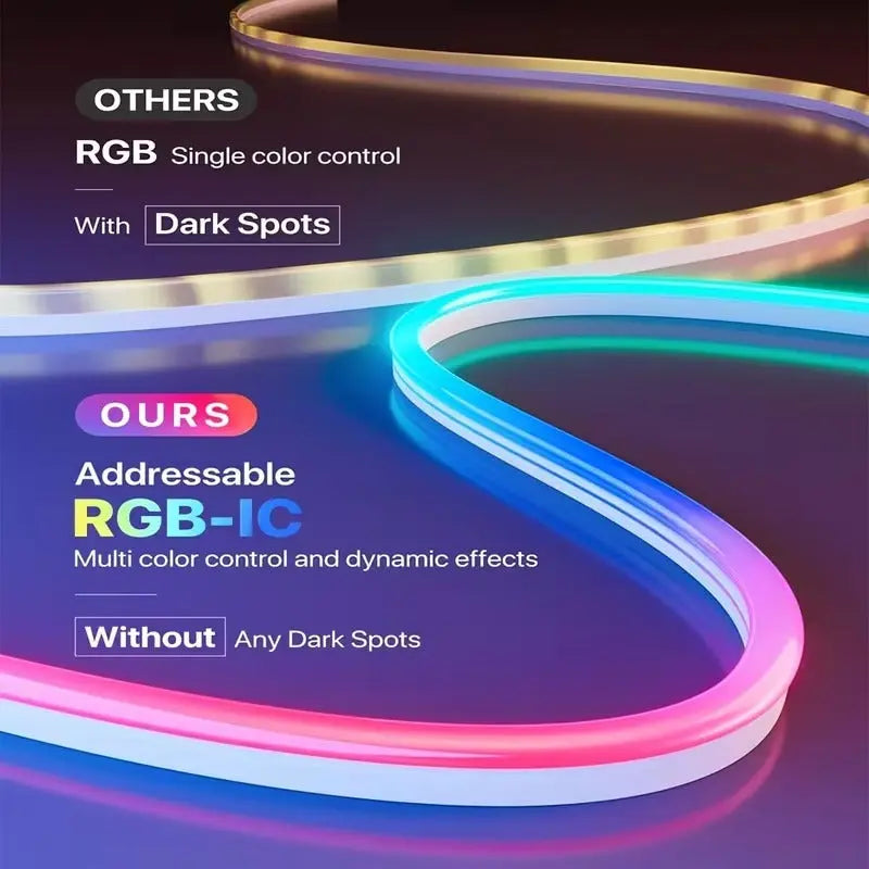 SMART RGB-IC NEON ROPE (5M Length) Aesthetic vibes